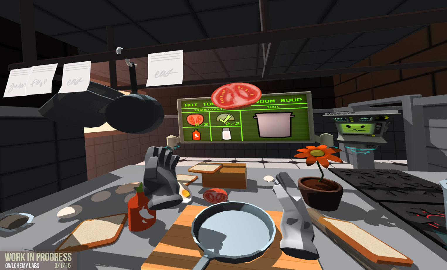 htc vive kitchen